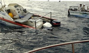 Angstige oomblikke op see